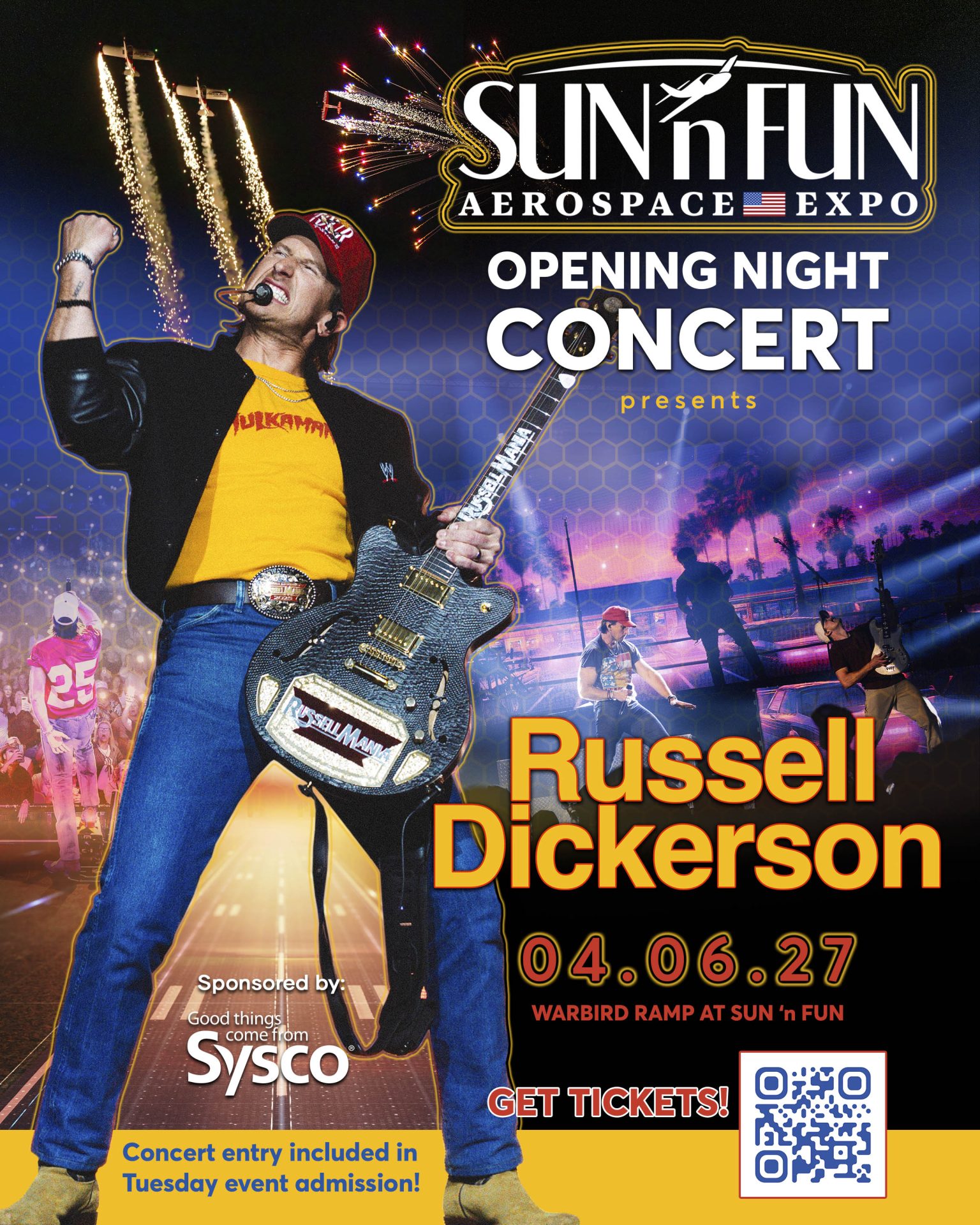 Russell Dickerson live tour poster 2026